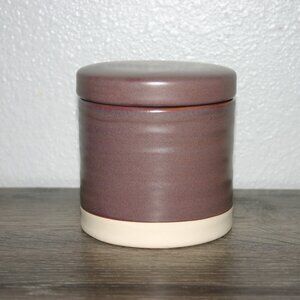 Threshold Ceramic Chocolate Brown Canister w/Lid Small B-136